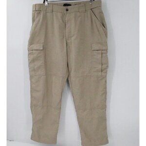 5.11 tactical pants mens XL Cargo‎ beige pockets 40x30.5 cotton blend utility